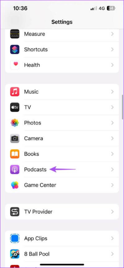 podcasts-settings-iphone-473x1024-1 أفضل 7 إصلاحات لعدم عمل تطبيق Podcasts على iPhone