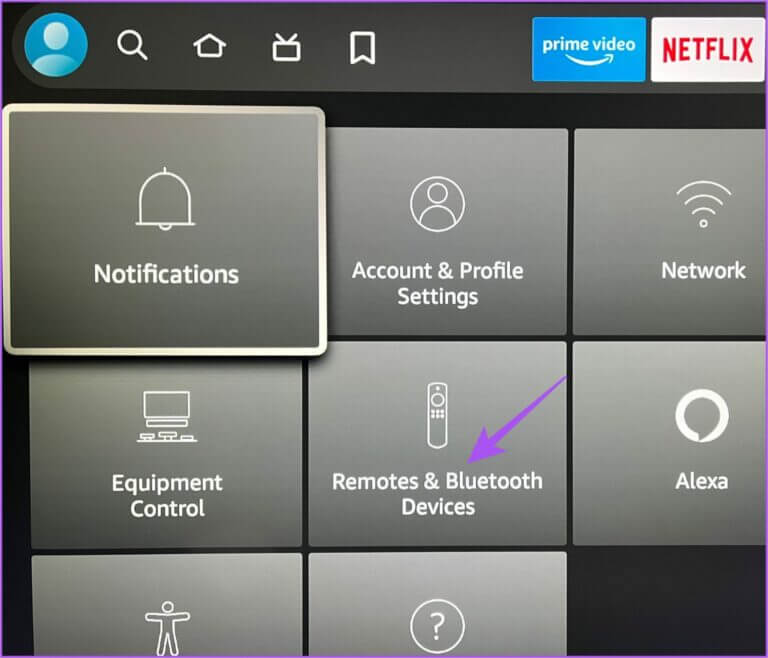 remote-and-bluetooth-devices-settings-fire-tv-4k-768x658-1 أفضل 9 إصلاحات لعدم استجابة Alexa للأوامر الصوتية على Amazon Fire TV Stick 4K