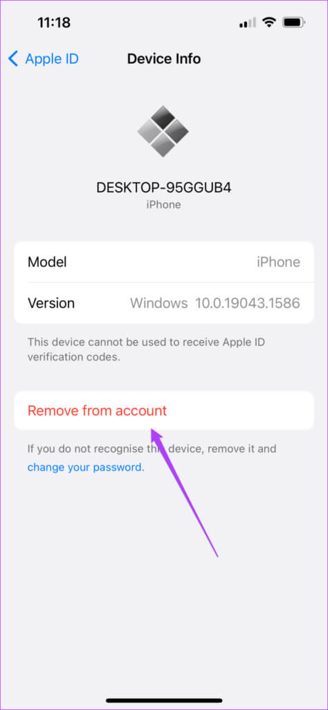 remove-device-from-apple-id-iphone-474x1024-1 أفضل 6 إصلاحات لعدم إمكانية تسجيل الدخول إلى Apple TV على Amazon Fire TV Stick 4K