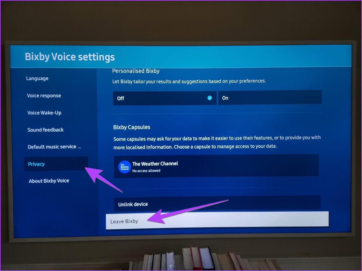 samsung-leave-bixby 6 طرق لإيقاف تشغيل مساعد الصوت أو الدليل على Samsung TV