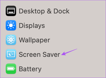 screen-saver-settings-mac أفضل 6 إصلاحات لعدم عمل شاشة التوقف على Mac