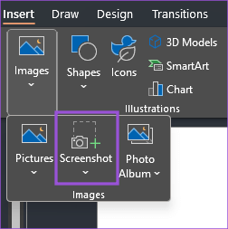 screenshot-insert-images-powerpoint-windows أفضل 4 طرق لإدراج ملف PDF في Microsoft PowerPoint على Windows 11