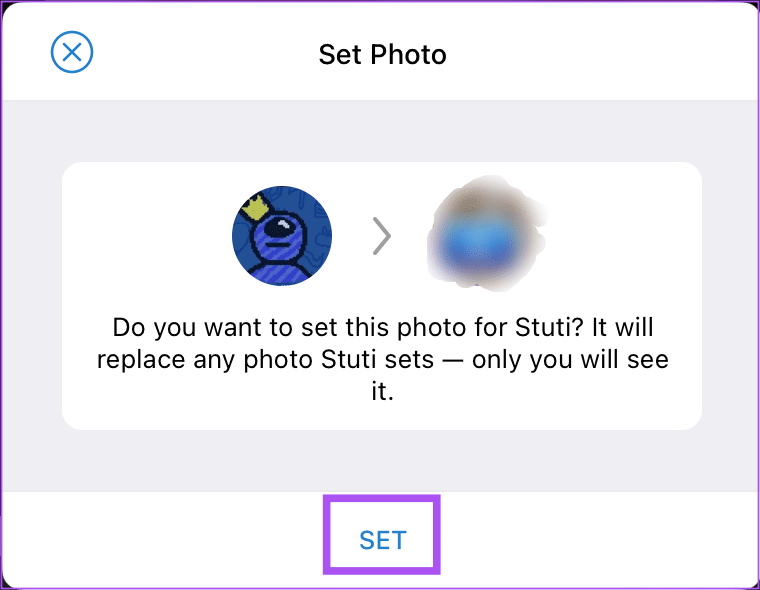 set-custom-profile-photo-telegram-mac كيفية تعيين صورة ملف تعريف مخصصة لجهات الاتصال على Telegram على سطح المكتب والجوال