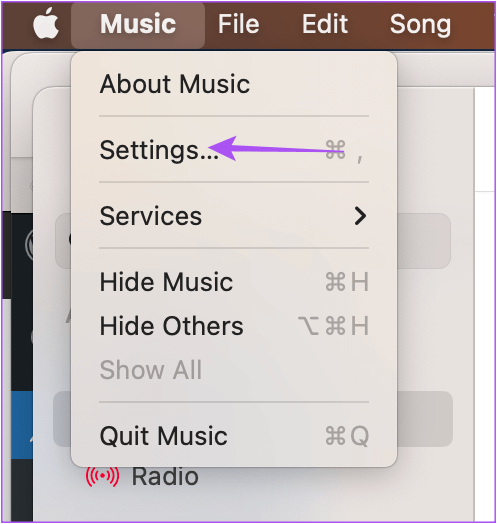settings-apple-music-mac أفضل 6 إصلاحات لعدم مزامنة قوائم تشغيل Apple Music بين Mac و iPhone