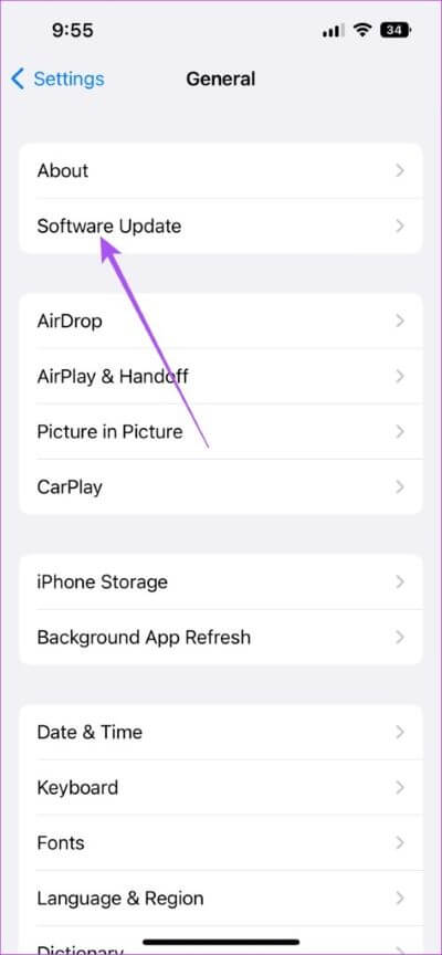 software-update-settings-iphone-1-474x1024-3 أفضل 7 إصلاحات لعدم عمل تطبيق Podcasts على iPhone