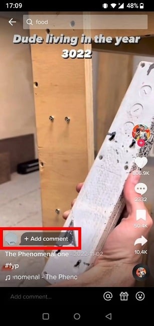 tiktok-repost-add-comment كيفية إعادة النشر على TikTok لمشاركة مقاطع الفيديو