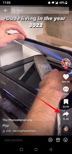 tiktok-repost-share-button كيفية إعادة النشر على TikTok لمشاركة مقاطع الفيديو