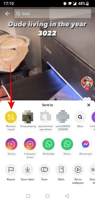 tiktok-repost-undo كيفية إعادة النشر على TikTok لمشاركة مقاطع الفيديو