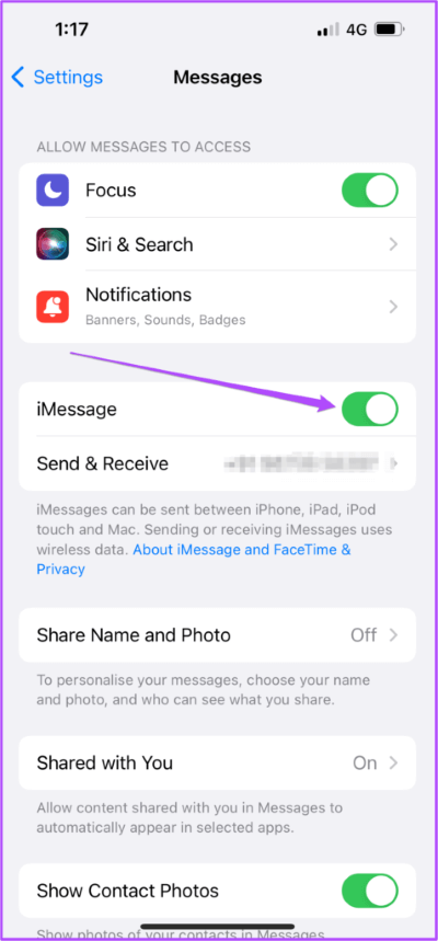 أفضل 7 إصلاحات لعدم إرسال iMessage رسالة إلى جهة اتصال واحدة على iPhone - %categories