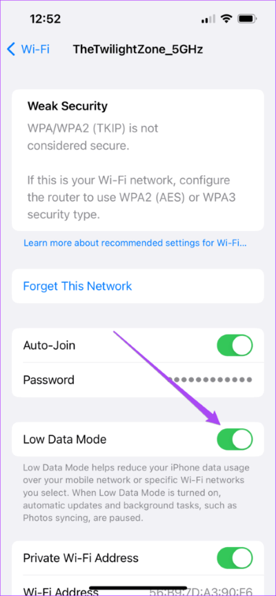 turn-off-low-data-mode-wifi-iphone-474x1024-1 أفضل 7 إصلاحات لعدم عمل تطبيق Podcasts على iPhone