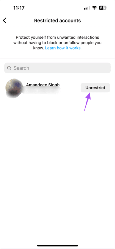 unrestrict-contacts-on-instagram-iphone-474x1024-1 أفضل 9 إصلاحات لعدم عمل إشعارات قصة Instagram على iPhone