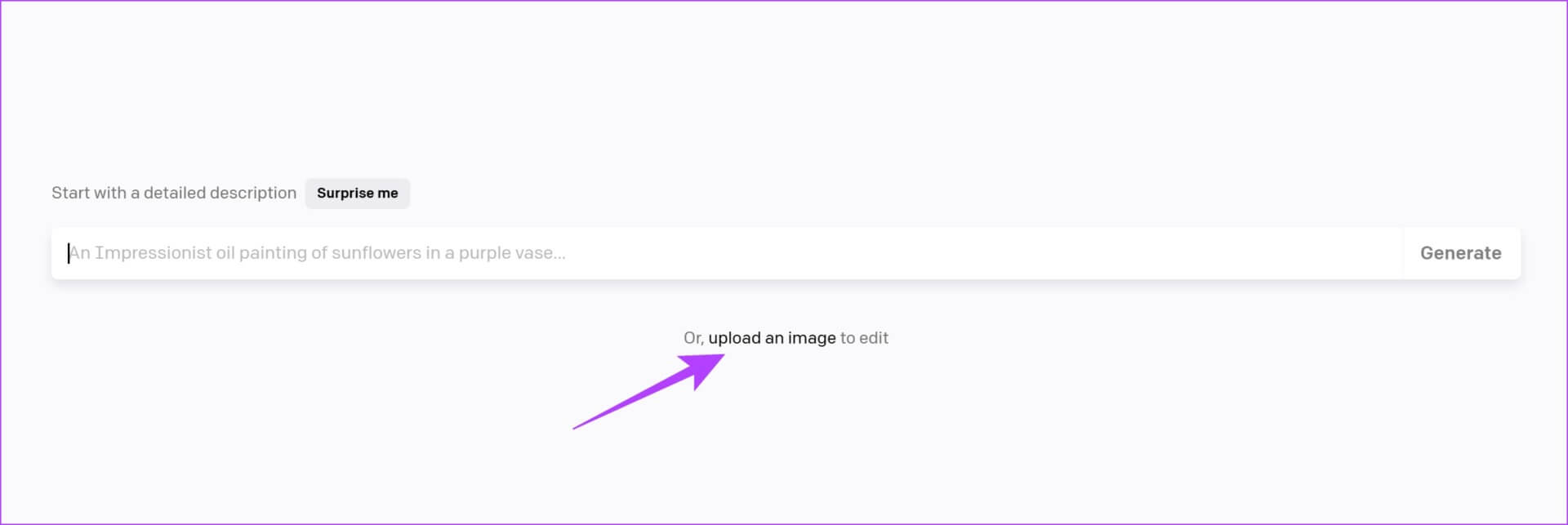 upload-an-image-1 كيفية استخدام Dall-E 2 لإنشاء صور رائعة مجانًا