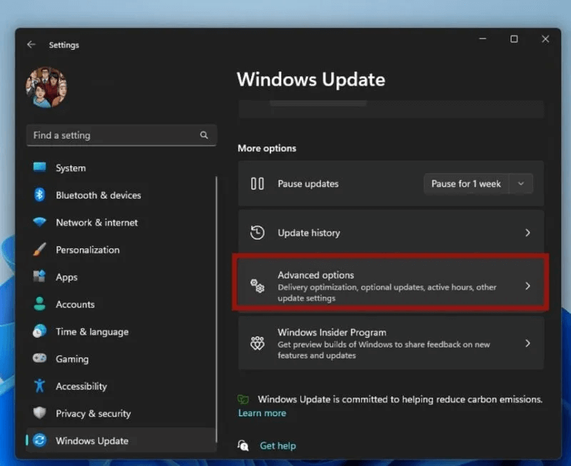 whea-error-advanced-options-800x653.jpg كيفية إصلاح خطأ WHEA غير القابل للتصحيح في Windows