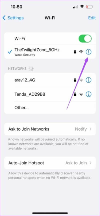 wifi-network-settings-iphone-474x1024-3 أفضل 7 إصلاحات لعدم عمل تطبيق Podcasts على iPhone