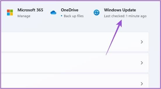 windows-update-settings-win-11 أفضل 8 إصلاحات لعدم ظهور صورة الملف الشخصي في Outlook على Windows 11