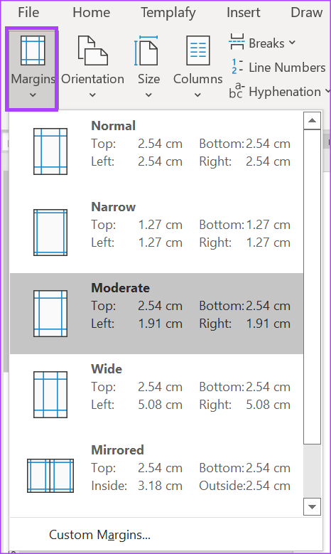 3-best-ways-to-adjust-the-page-margin-in-microsoft-word-6 أفضل 3 طرق لضبط هامش الصفحة في Microsoft Word