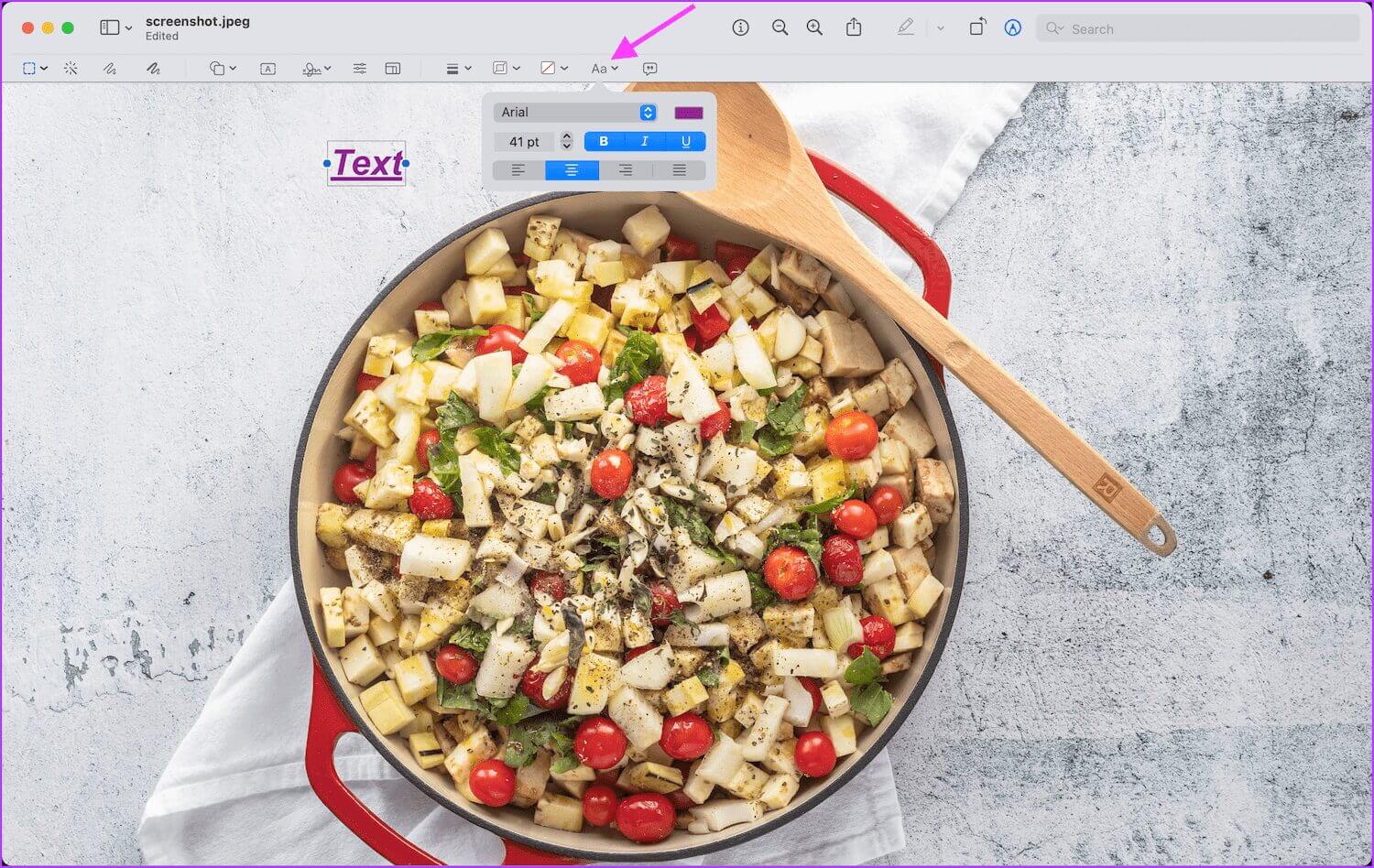 4.-ADD-TEXT-BLOCKS-TO-SCREENSHOTS-3 كيفية تحرير لقطات الشاشة على نظام Mac