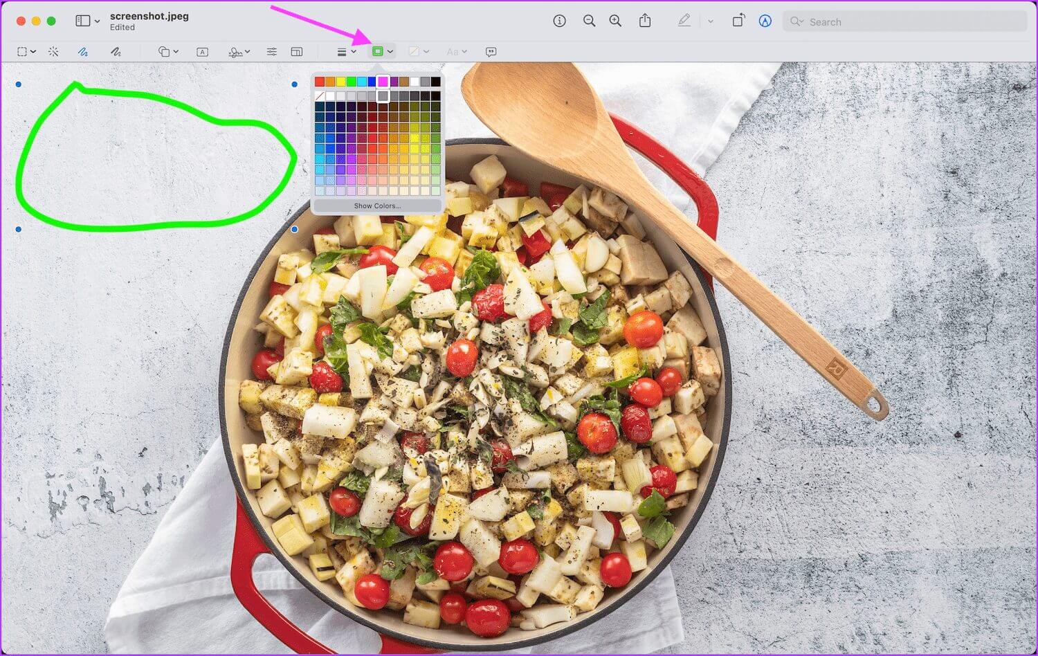 5.-DRAW-AND-SKETCH-ON-SCREENSHOTS-3 كيفية تحرير لقطات الشاشة على نظام Mac