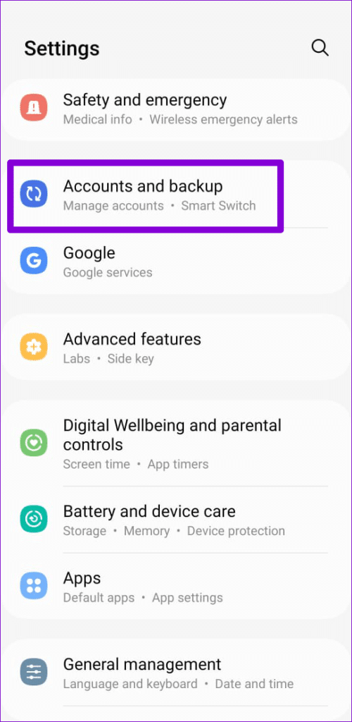 Accounts-and-Backup-on-Android-500x1024-2 أفضل 9 طرق لإصلاح عدم السماح بتسجيل الدخول في YouTube على Android و iPhone