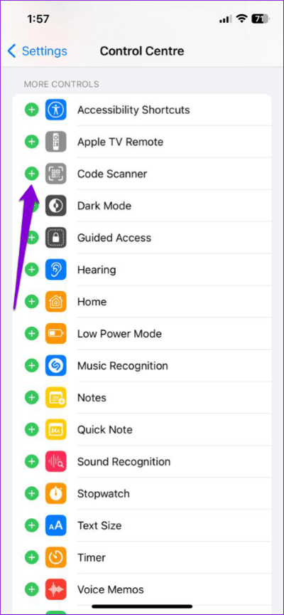 Add-Items-to-Control-Center-on-iPhone-474x1024-1 أفضل 7 طرق لإصلاح عدم عمل مركز التحكم على iPhone