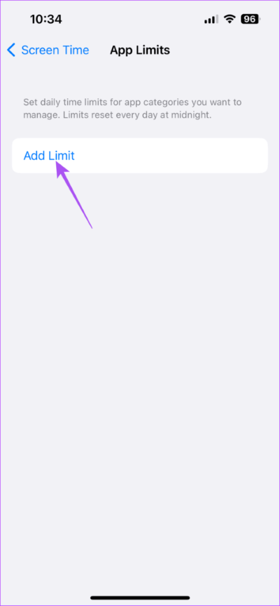 Add-limit-to-apps-screen-time-iphone-474x1024-1 كيفية تعيين حدود التطبيقات على iPhone و iPad و Mac