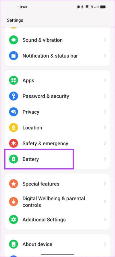 Battery-1 كيفية تمكين أو تعطيل التشغيل التلقائي لتطبيقات Android