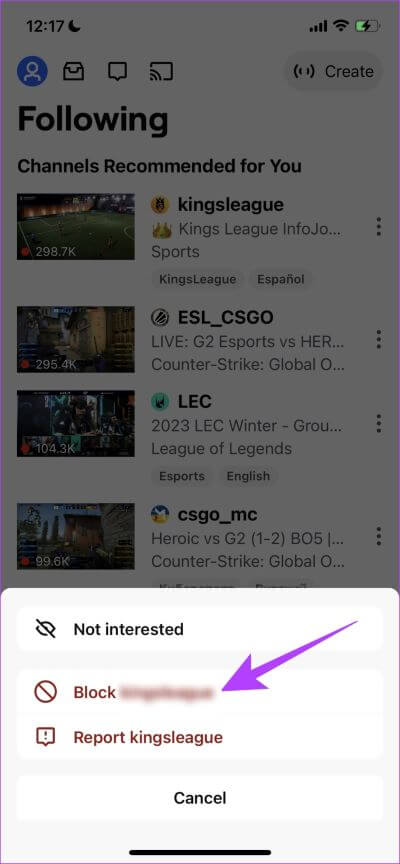 Block-Streamer 5 طرق لحظر شخص ما على تطبيق Twitch لأجهزة iPhone و Android