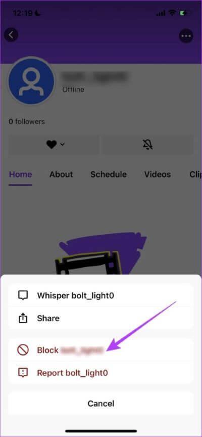 Block-User-from-Search-474x1024-1 5 طرق لحظر شخص ما على تطبيق Twitch لأجهزة iPhone و Android