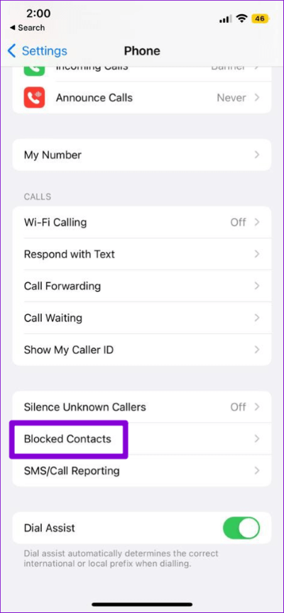 Blocked-Contacts-on-iPhone-474x1024-1 كيفية إصلاح عدم ظهور إشعارات المكالمات الفائتة على iPhone
