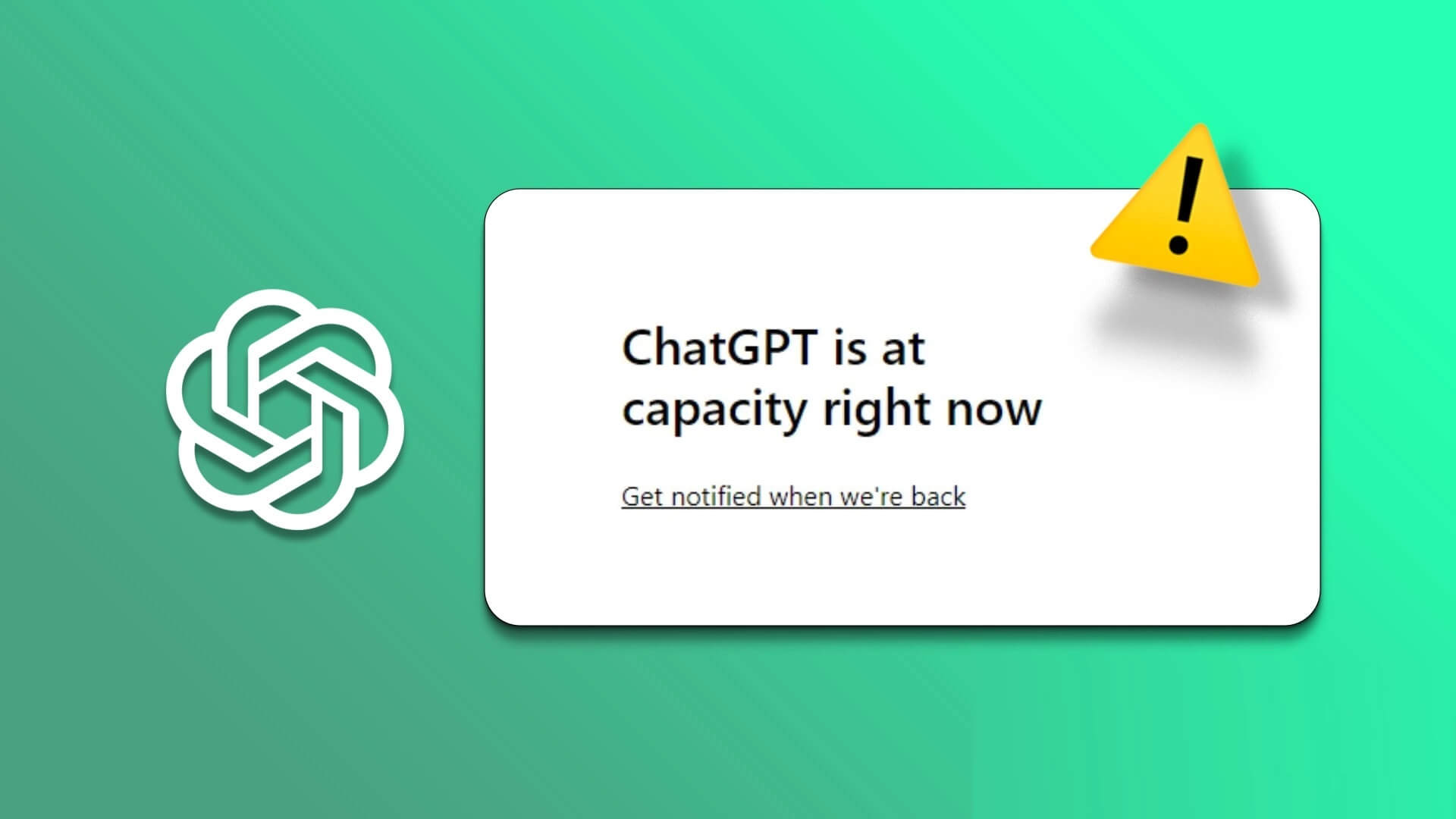 ChatGPT is at capacity right now 1 - اجعل التكنولوجيا أسهل - دروس الكمبيوتر والنصائح والحيل و الصحة
