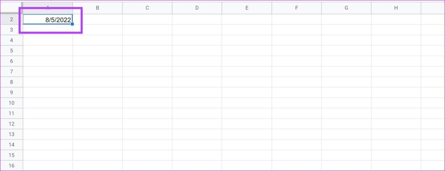 Click-on-Corner-1536x590-1 3 طرق سهلة لإضافة التواريخ تلقائيًا في Google Sheets