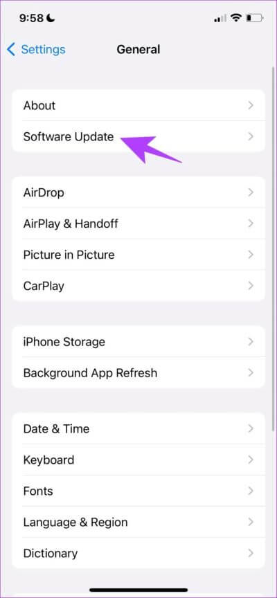 Click-on-Software-Update-3-711x1536-1 8 طرق لإصلاح عدم عمل بحث Apple Music على iPhone