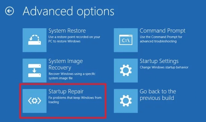 Clicking-on-Startup-Repair.jpg كيفية إصلاح شاشة الموت السوداء في Windows