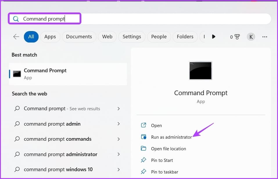 Command-Prompt-3 كيفية إصلاح خطأ استثناء انتهاك الوصول على Windows 11