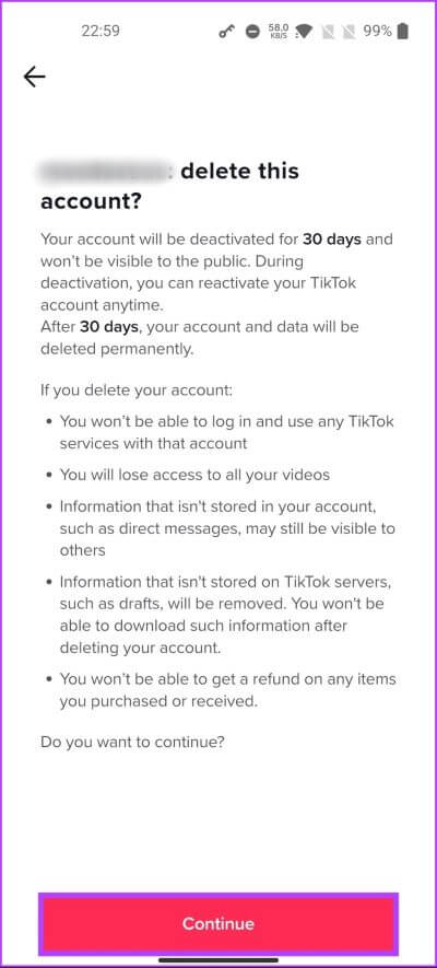 Delete-TikTok-Account_10 كيفية حذف حساب TikTok بشكل دائم باستخدام الهاتف المحمول أو الكمبيوتر الشخصي