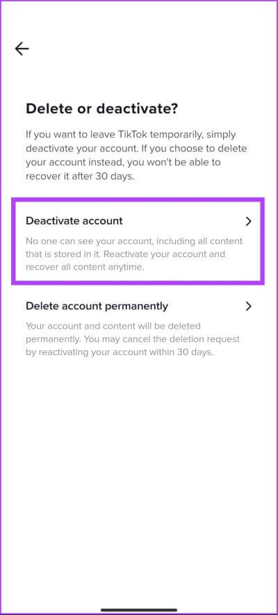 Delete-TikTok-Account_12 كيفية حذف حساب TikTok بشكل دائم باستخدام الهاتف المحمول أو الكمبيوتر الشخصي