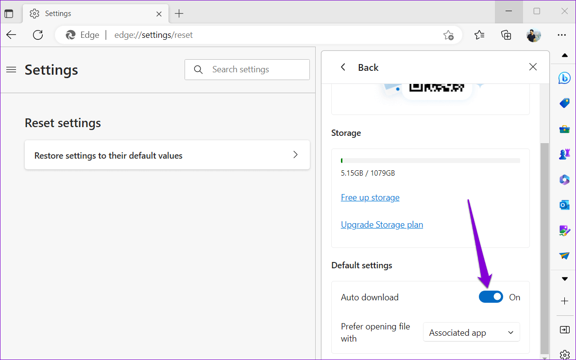 Disable-Auto-Download-in-Microsoft-Edge-Drop كيفية استخدام ميزة Drop على Microsoft Edge لمشاركة الملفات بين الأجهزة