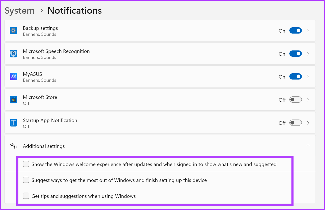 Disable-Notification-Ads-3-1 كيفية تعطيل الإعلانات في Windows 11