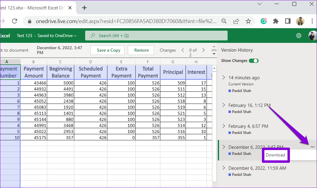 كيفية استخدام سجل الإصدارات في Microsoft Excel - %categories