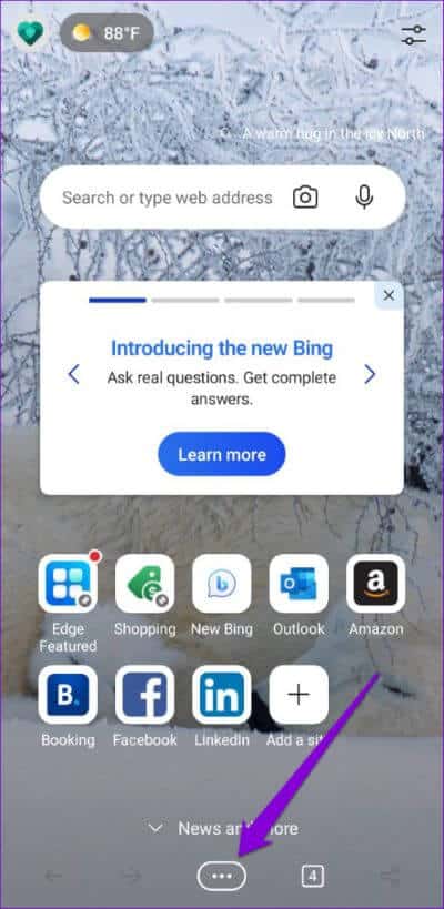 Drop-Feature-in-Microsoft-Edge-for-Android-500x1024-1 كيفية استخدام ميزة Drop على Microsoft Edge لمشاركة الملفات بين الأجهزة