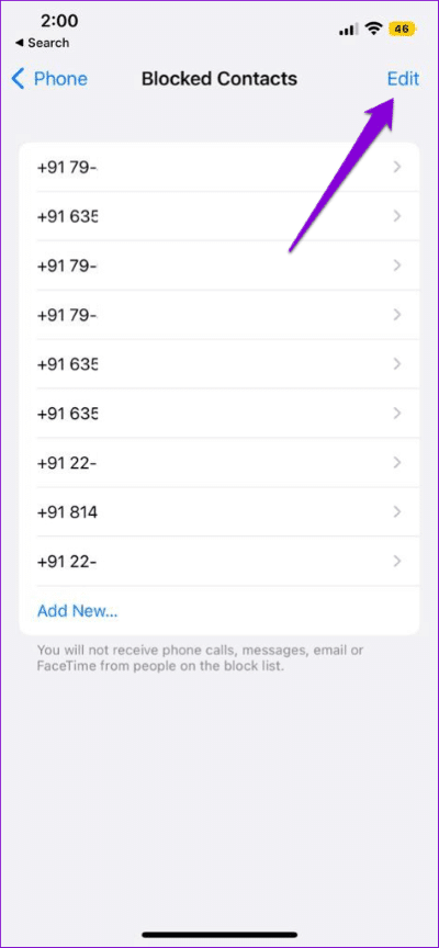 Edit-Blocked-Contacts-on-iPhone-474x1024-1 كيفية إصلاح عدم ظهور إشعارات المكالمات الفائتة على iPhone