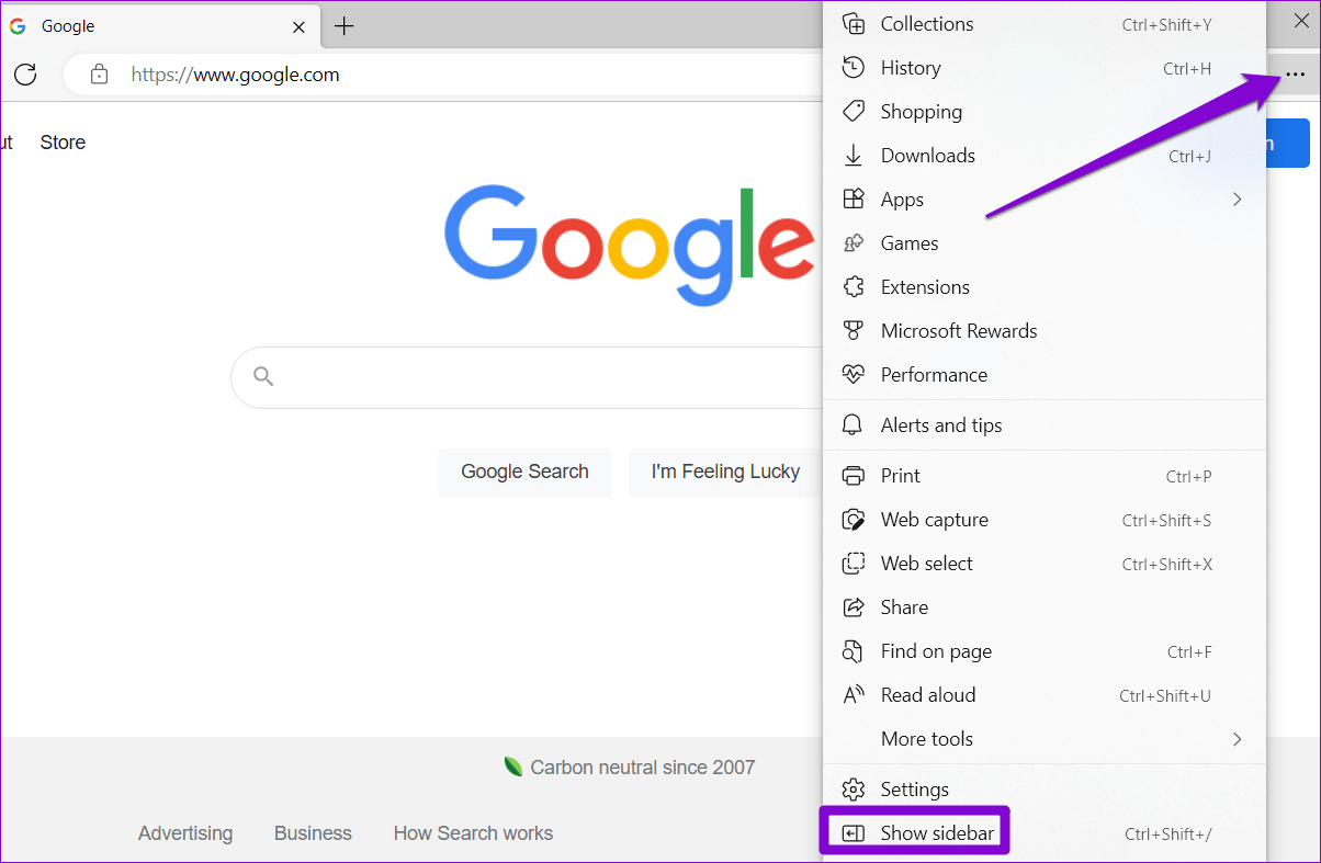 Enable-Sidebar-in-Microsoft-Edge كيفية استخدام ميزة Drop على Microsoft Edge لمشاركة الملفات بين الأجهزة