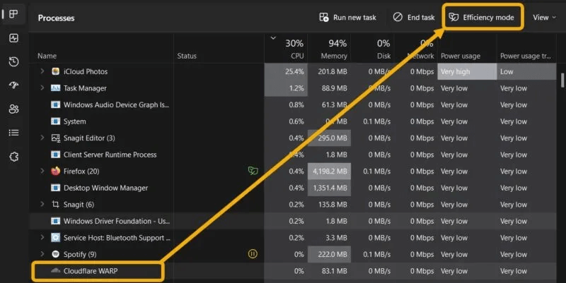 Enabling-Efficiency-Mode-for-an-App-Windows-11-Task-Manager-800x401.jpg ما هو وضع الكفاءة في Windows 11 وكيفية تمكينه