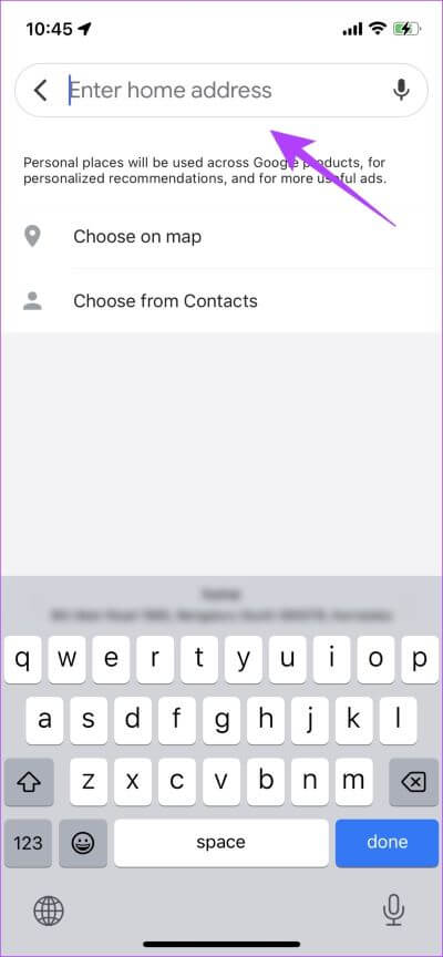 Enter-Address-2 كيفية إضافة أو تغيير موقع المنزل والعمل على Google Maps