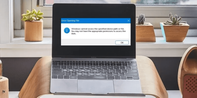 Featured-Image-How-to-Fix-Windows-Cannot-Access-the-Specified-Device-Path-or-File-800x400.jpg كيفية إصلاح خطأ "يتعذر على Windows الوصول إلى مسار الجهاز أو الملف المحدد"