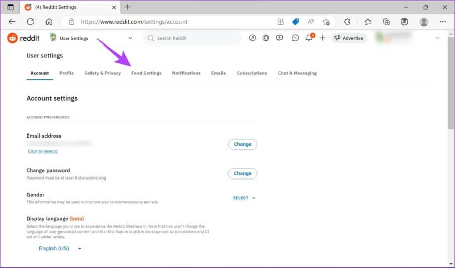 Feed-Settings-1536x905-1-e1678527604305 كيفية إيقاف المنشورات الموصى بها في موجز Reddit