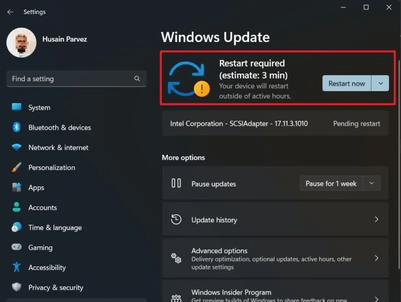 Fix-Black-Screen-of-Death-Update-Pending.jpg كيفية إصلاح شاشة الموت السوداء في Windows