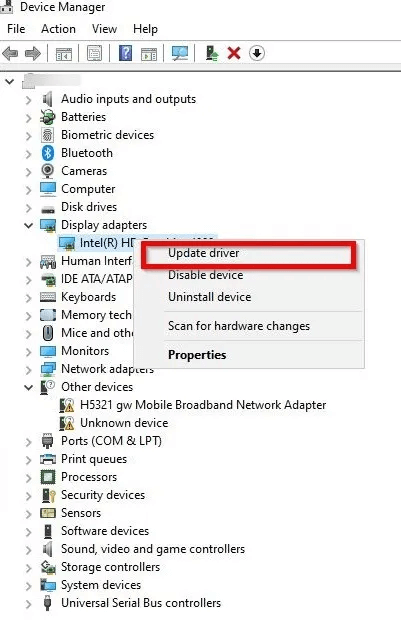Fix-Black-Screen-of-Death-Updating-Driver.jpg كيفية إصلاح شاشة الموت السوداء في Windows