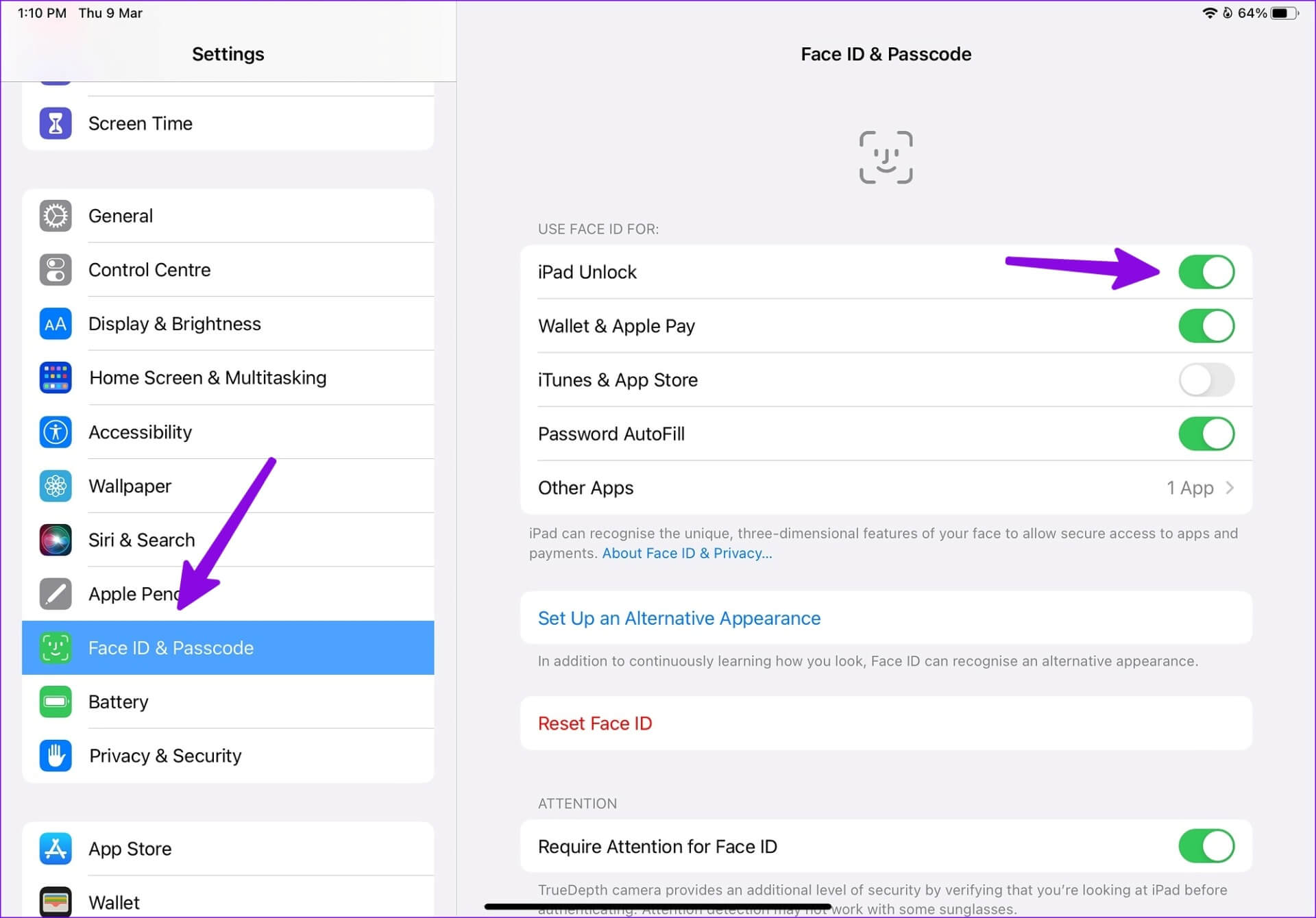 Fix-Face-ID-Not-Working-on-iPad-5 أفضل 10 طرق لإصلاح عدم عمل Face ID على iPad