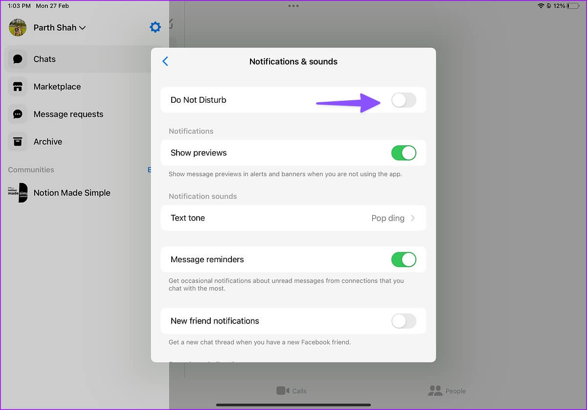 Fix-Facebook-Messenger-Not-Working-on-iPad-10 أفضل 9 طرق لإصلاح عدم عمل Facebook Messenger على iPad